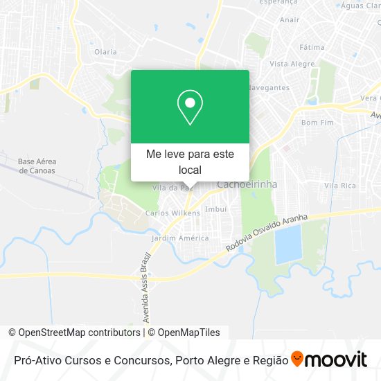 Pró-Ativo Cursos e Concursos mapa