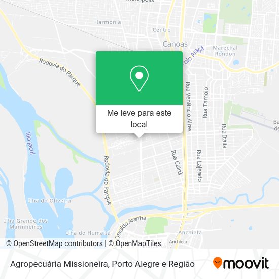 Agropecuária Missioneira mapa