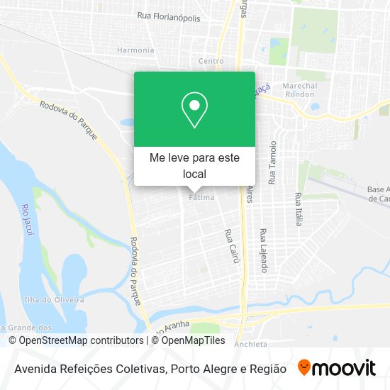 Avenida Refeições Coletivas mapa