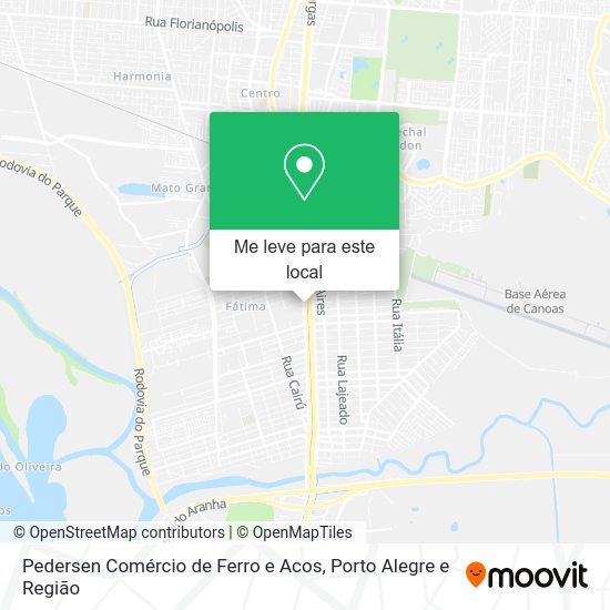 Pedersen Comércio de Ferro e Acos mapa