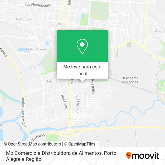 Mp Comércio e Distribuidora de Alimentos mapa