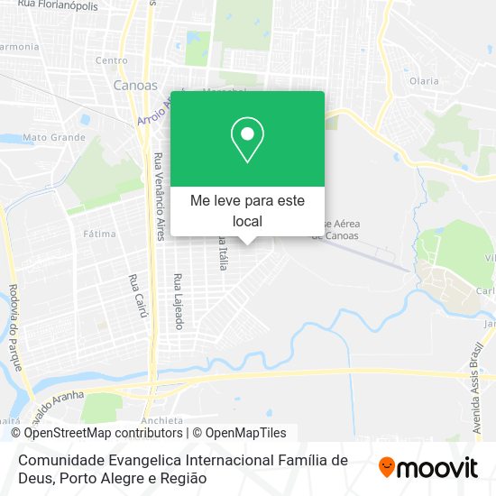 Comunidade Evangelica Internacional Família de Deus mapa
