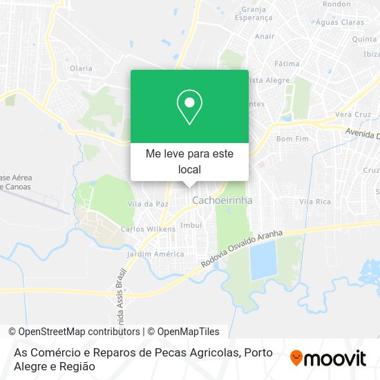 As Comércio e Reparos de Pecas Agricolas mapa