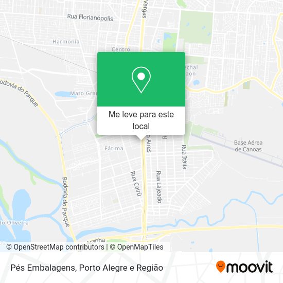 Pés Embalagens mapa