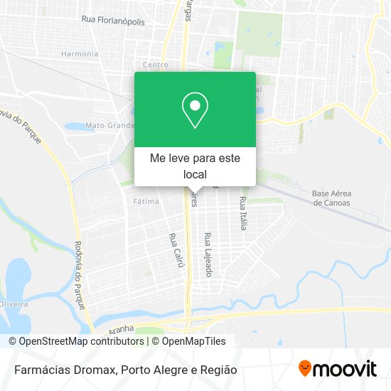 Farmácias Dromax mapa