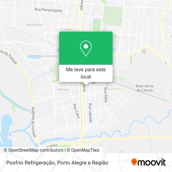 Posfrio Refrigeração mapa