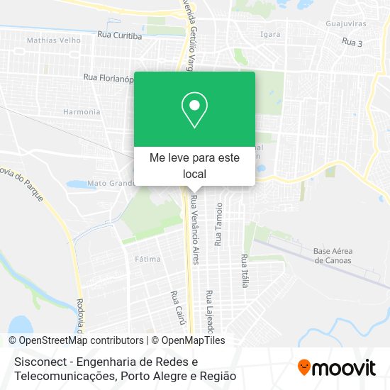 Sisconect - Engenharia de Redes e Telecomunicações mapa