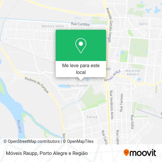 Móveis Raupp mapa