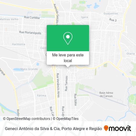 Geneci Antônio da Silva & Cia mapa