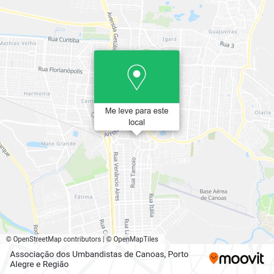 Associação dos Umbandistas de Canoas mapa