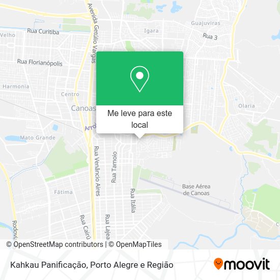 Kahkau Panificação mapa