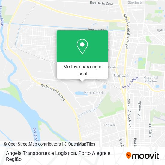 Angels Transportes e Logística mapa