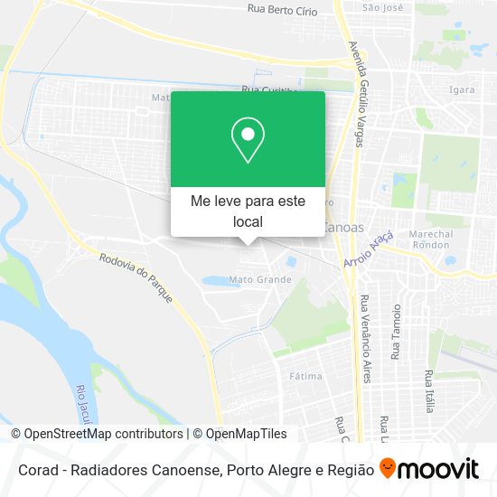Corad - Radiadores Canoense mapa
