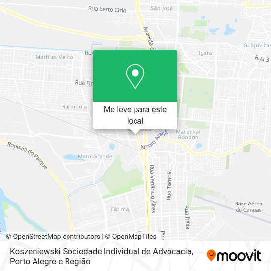 Koszeniewski Sociedade Individual de Advocacia mapa