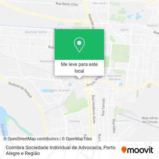 Coimbra Sociedade Individual de Advocacia mapa