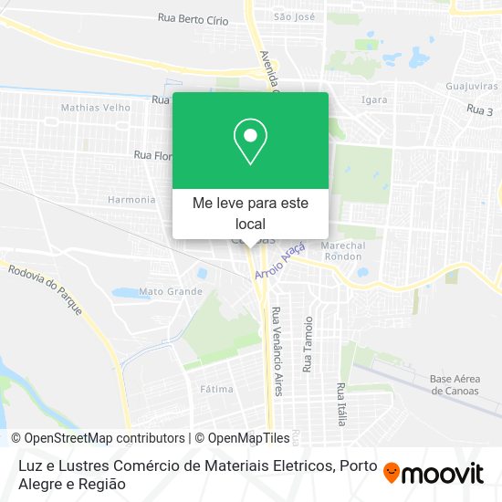 Luz e Lustres Comércio de Materiais Eletricos mapa