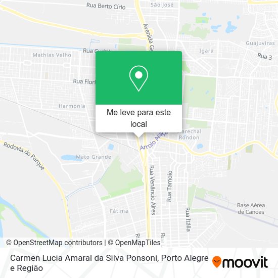 Carmen Lucia Amaral da Silva Ponsoni mapa