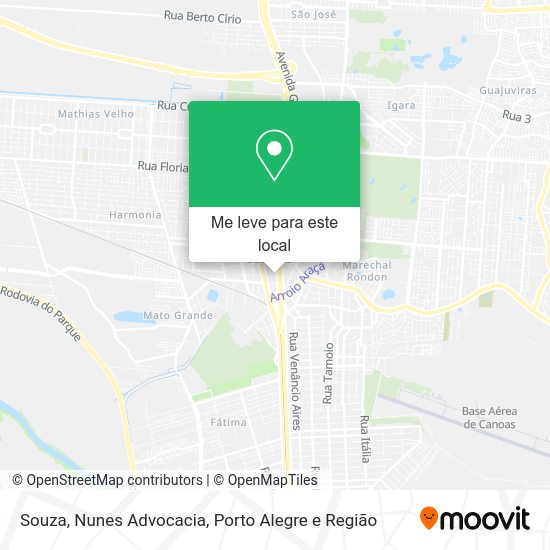 Souza, Nunes Advocacia mapa