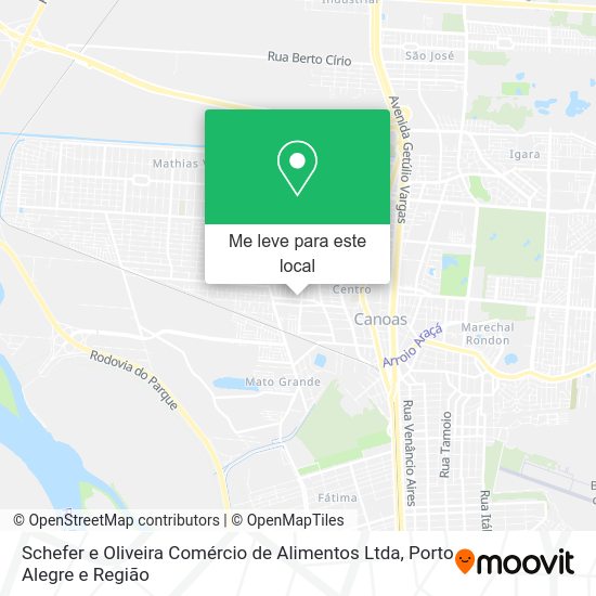 Schefer e Oliveira Comércio de Alimentos Ltda mapa