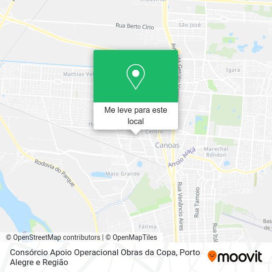 Consórcio Apoio Operacional Obras da Copa mapa