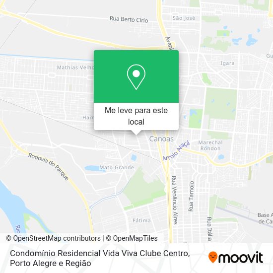 Condomínio Residencial Vida Viva Clube Centro mapa