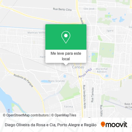 Diego Oliveira da Rosa e Cia mapa