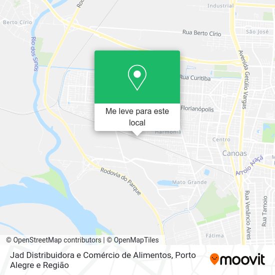 Jad Distribuidora e Comércio de Alimentos mapa