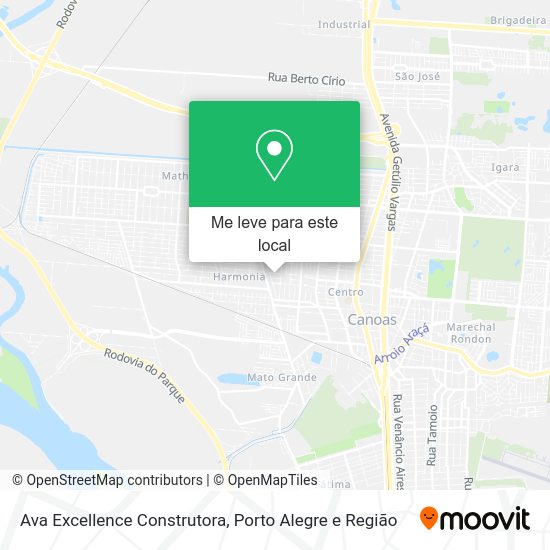 Ava Excellence Construtora mapa