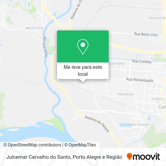 Julcemar Carvalho do Santo mapa
