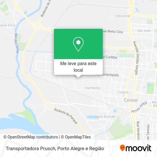 Transportadora Prusch mapa