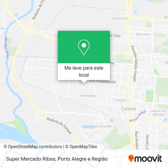 Super Mercado Ribas mapa