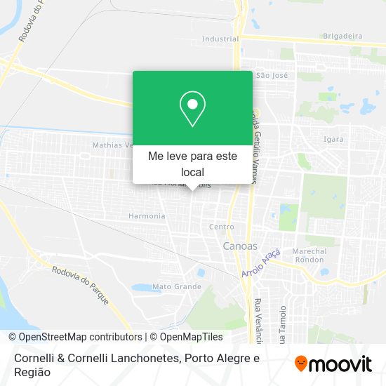 Cornelli & Cornelli Lanchonetes mapa