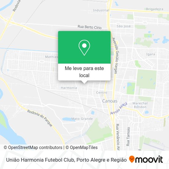 União Harmonia Futebol Club mapa
