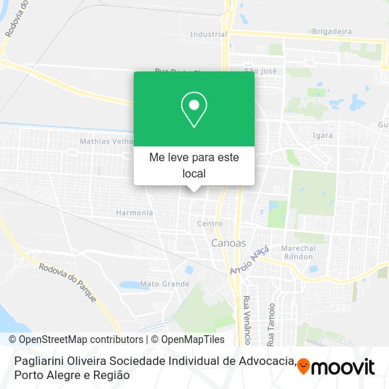 Pagliarini Oliveira Sociedade Individual de Advocacia mapa