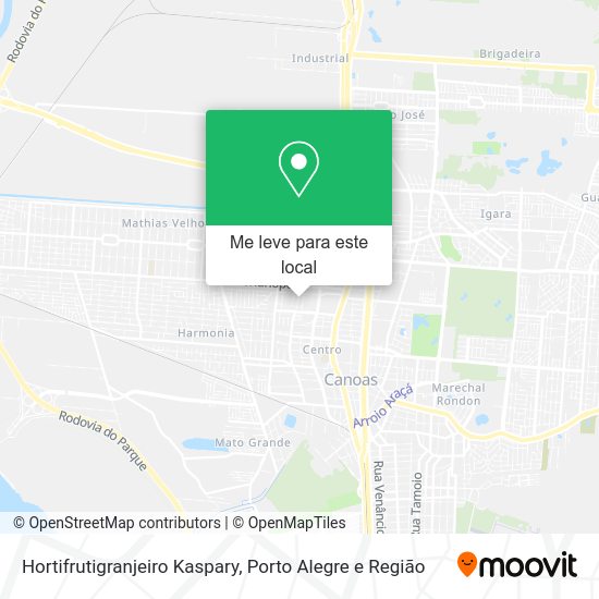 Hortifrutigranjeiro Kaspary mapa