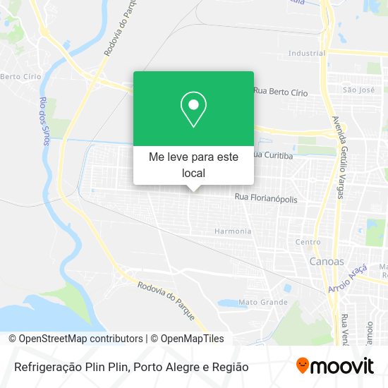 Refrigeração Plin Plin mapa