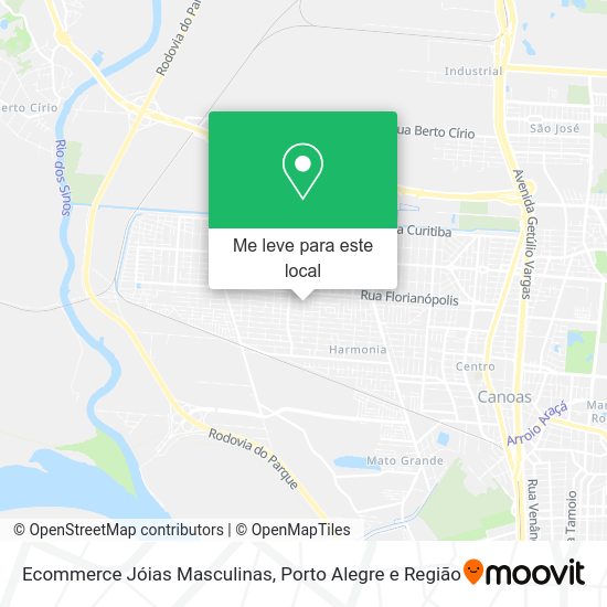 Ecommerce Jóias Masculinas mapa