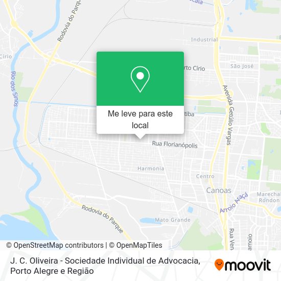 J. C. Oliveira - Sociedade Individual de Advocacia mapa