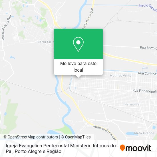 Igreja Evangelica Pentecostal Ministério Intimos do Pai mapa