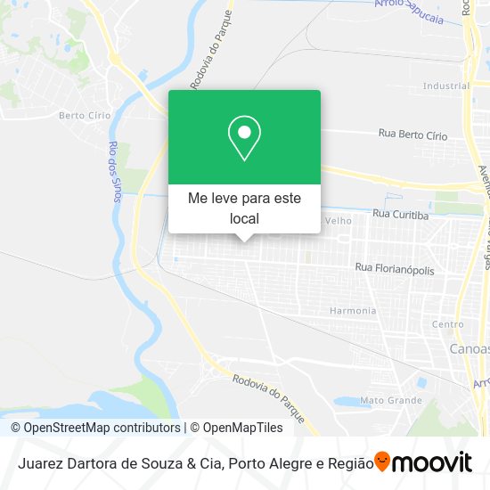 Juarez Dartora de Souza & Cia mapa