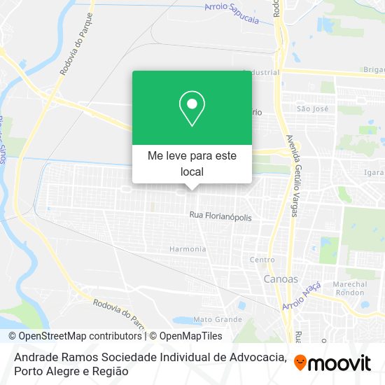 Andrade Ramos Sociedade Individual de Advocacia mapa