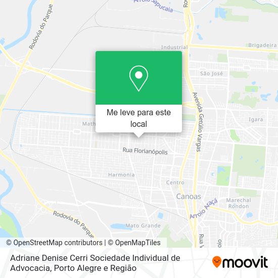 Adriane Denise Cerri Sociedade Individual de Advocacia mapa