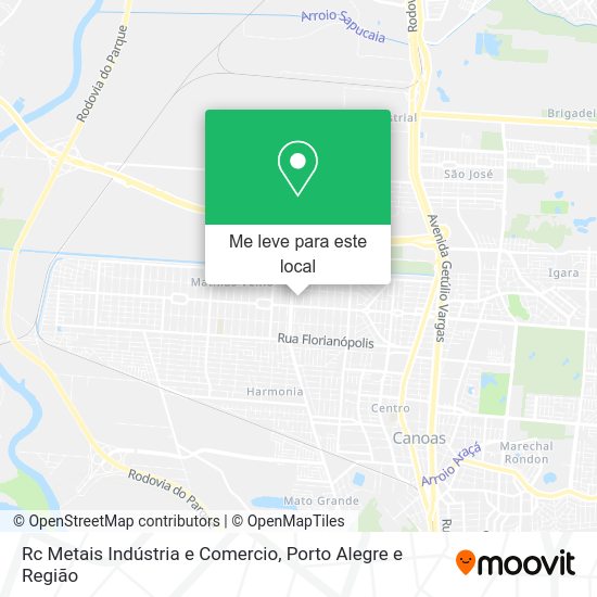 Rc Metais Indústria e Comercio mapa