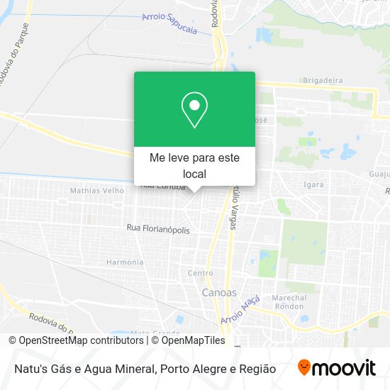 Natu's Gás e Agua Mineral mapa