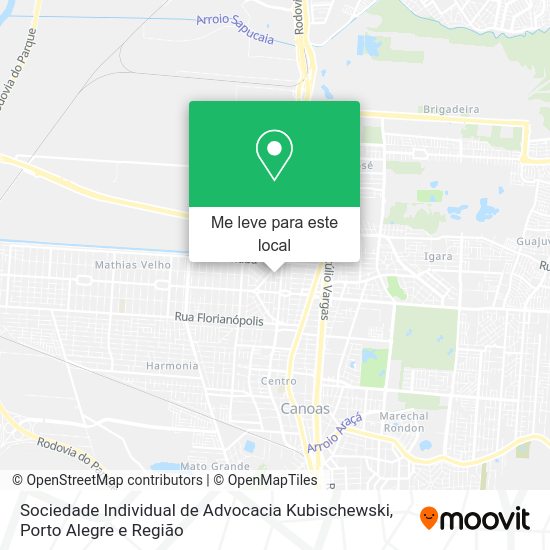 Sociedade Individual de Advocacia Kubischewski mapa