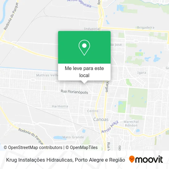 Krug Instalações Hidraulicas mapa