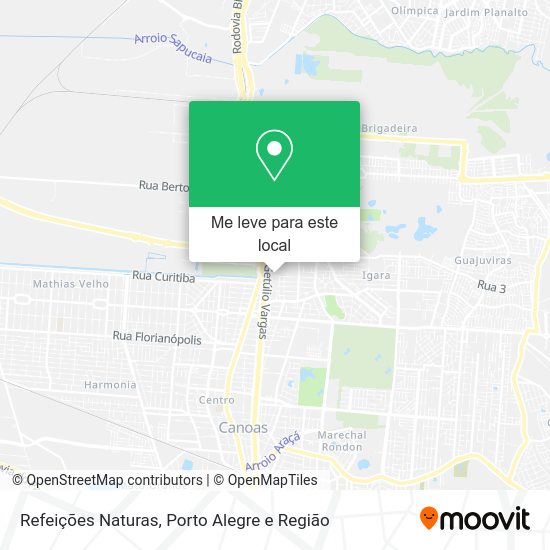 Refeições Naturas mapa