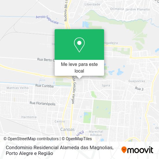 Condomínio Residencial Alameda das Magnolias mapa