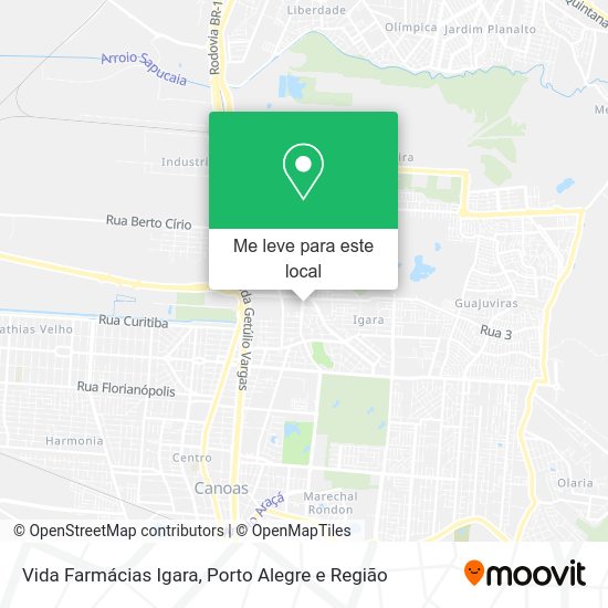 Vida Farmácias Igara mapa