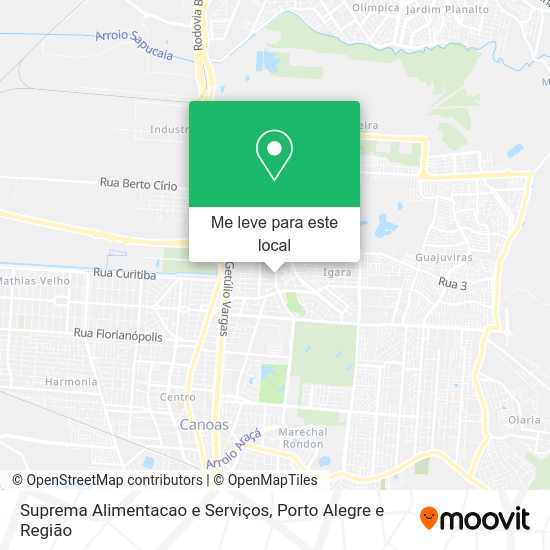 Suprema Alimentacao e Serviços mapa
